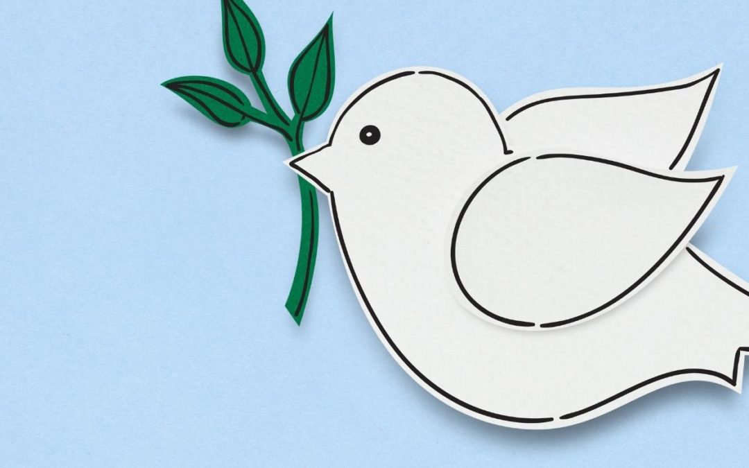 White Dove symbolizing Peace on Earth