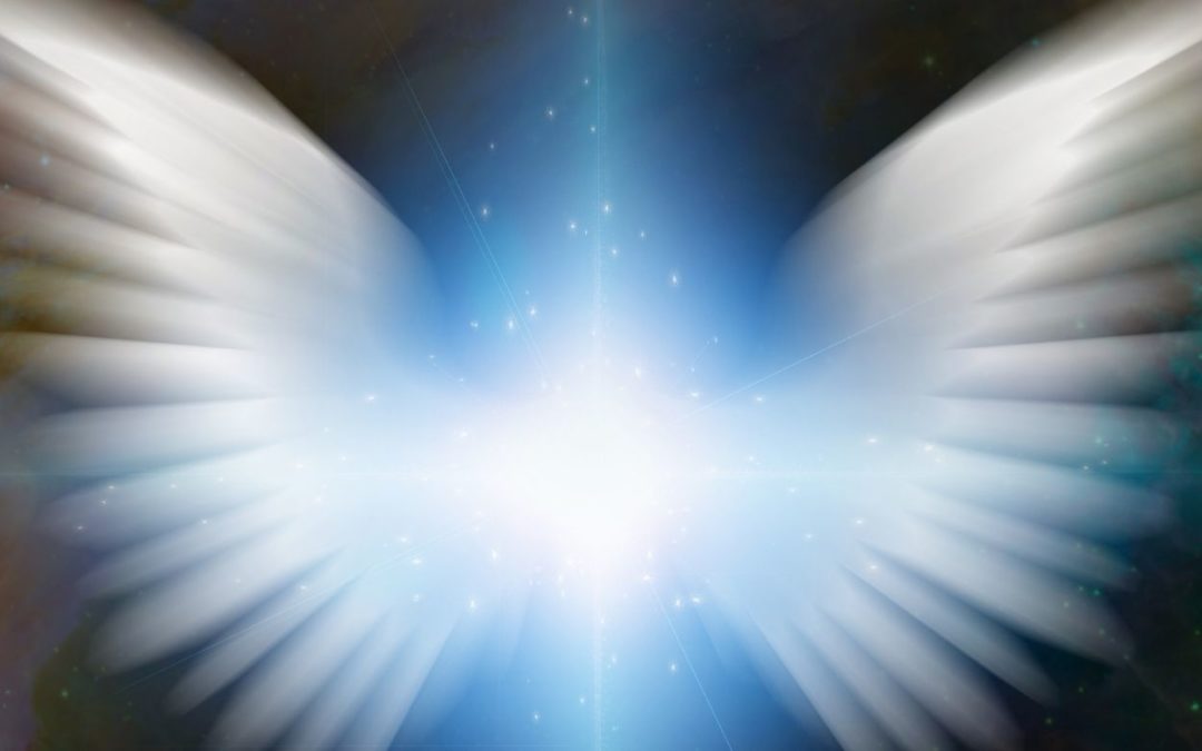 light with angel wings symbolizing The Great Transition