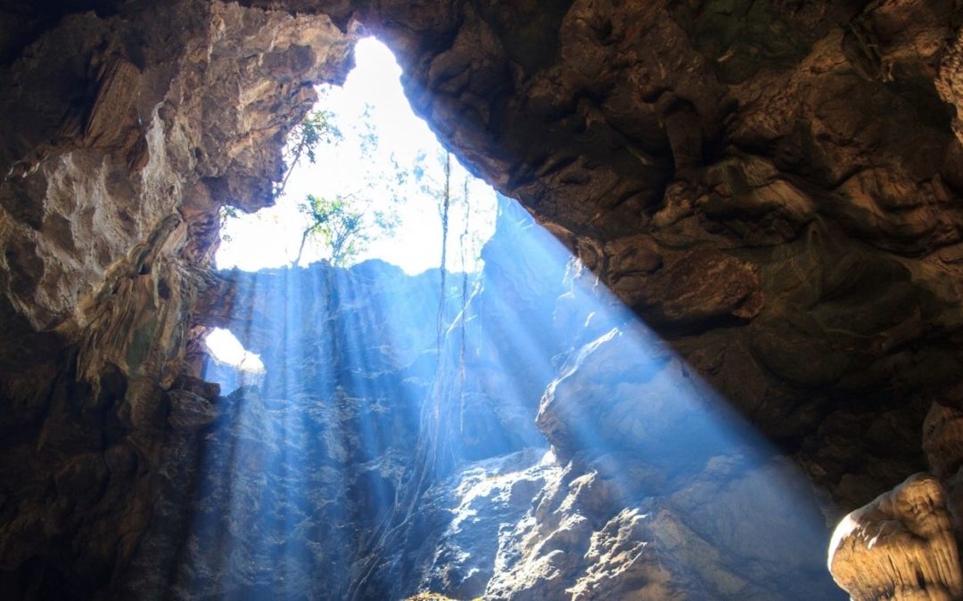 cave opening representing a layer of purpose