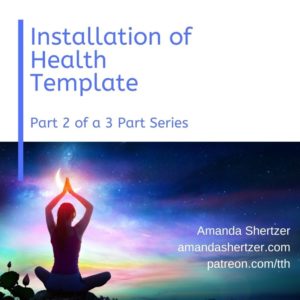 health template meditation